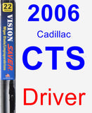 Driver Wiper Blade for 2006 Cadillac CTS - Vision Saver