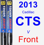 Front Wiper Blade Pack for 2013 Cadillac CTS - Vision Saver