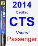 Passenger Wiper Blade for 2014 Cadillac CTS - Vision Saver