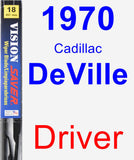 Driver Wiper Blade for 1970 Cadillac DeVille - Vision Saver