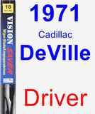 Driver Wiper Blade for 1971 Cadillac DeVille - Vision Saver