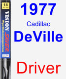 Driver Wiper Blade for 1977 Cadillac DeVille - Vision Saver