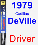 Driver Wiper Blade for 1979 Cadillac DeVille - Vision Saver