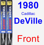 Front Wiper Blade Pack for 1980 Cadillac DeVille - Vision Saver