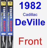Front Wiper Blade Pack for 1982 Cadillac DeVille - Vision Saver