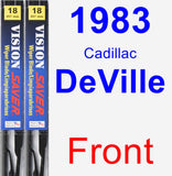 Front Wiper Blade Pack for 1983 Cadillac DeVille - Vision Saver