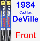 Front Wiper Blade Pack for 1984 Cadillac DeVille - Vision Saver