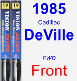 Front Wiper Blade Pack for 1985 Cadillac DeVille - Vision Saver