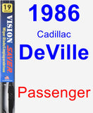 Passenger Wiper Blade for 1986 Cadillac DeVille - Vision Saver