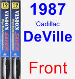 Front Wiper Blade Pack for 1987 Cadillac DeVille - Vision Saver