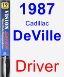 Driver Wiper Blade for 1987 Cadillac DeVille - Vision Saver