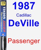 Passenger Wiper Blade for 1987 Cadillac DeVille - Vision Saver