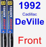 Front Wiper Blade Pack for 1992 Cadillac DeVille - Vision Saver
