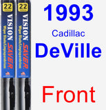 Front Wiper Blade Pack for 1993 Cadillac DeVille - Vision Saver
