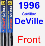 Front Wiper Blade Pack for 1996 Cadillac DeVille - Vision Saver