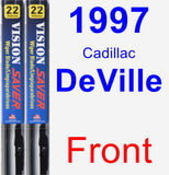 Front Wiper Blade Pack for 1997 Cadillac DeVille - Vision Saver