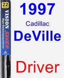 Driver Wiper Blade for 1997 Cadillac DeVille - Vision Saver