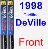 Front Wiper Blade Pack for 1998 Cadillac DeVille - Vision Saver