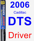 Driver Wiper Blade for 2006 Cadillac DTS - Vision Saver