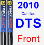 Front Wiper Blade Pack for 2010 Cadillac DTS - Vision Saver
