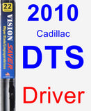 Driver Wiper Blade for 2010 Cadillac DTS - Vision Saver