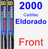 Front Wiper Blade Pack for 2000 Cadillac Eldorado - Vision Saver
