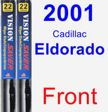 Front Wiper Blade Pack for 2001 Cadillac Eldorado - Vision Saver