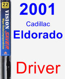Driver Wiper Blade for 2001 Cadillac Eldorado - Vision Saver
