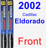Front Wiper Blade Pack for 2002 Cadillac Eldorado - Vision Saver