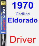 Driver Wiper Blade for 1970 Cadillac Eldorado - Vision Saver