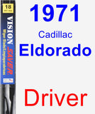 Driver Wiper Blade for 1971 Cadillac Eldorado - Vision Saver