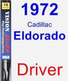 Driver Wiper Blade for 1972 Cadillac Eldorado - Vision Saver