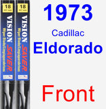 Front Wiper Blade Pack for 1973 Cadillac Eldorado - Vision Saver