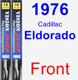Front Wiper Blade Pack for 1976 Cadillac Eldorado - Vision Saver