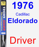 Driver Wiper Blade for 1976 Cadillac Eldorado - Vision Saver