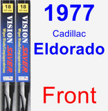 Front Wiper Blade Pack for 1977 Cadillac Eldorado - Vision Saver