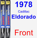 Front Wiper Blade Pack for 1978 Cadillac Eldorado - Vision Saver