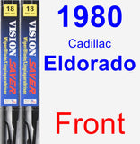 Front Wiper Blade Pack for 1980 Cadillac Eldorado - Vision Saver