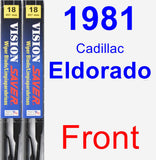 Front Wiper Blade Pack for 1981 Cadillac Eldorado - Vision Saver