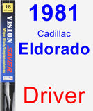 Driver Wiper Blade for 1981 Cadillac Eldorado - Vision Saver