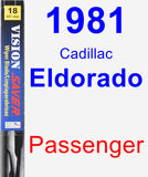 Passenger Wiper Blade for 1981 Cadillac Eldorado - Vision Saver