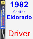 Driver Wiper Blade for 1982 Cadillac Eldorado - Vision Saver