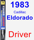 Driver Wiper Blade for 1983 Cadillac Eldorado - Vision Saver
