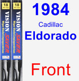 Front Wiper Blade Pack for 1984 Cadillac Eldorado - Vision Saver