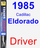 Driver Wiper Blade for 1985 Cadillac Eldorado - Vision Saver