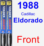 Front Wiper Blade Pack for 1988 Cadillac Eldorado - Vision Saver