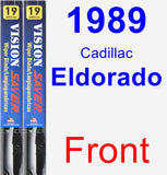 Front Wiper Blade Pack for 1989 Cadillac Eldorado - Vision Saver