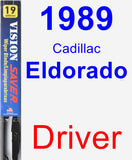 Driver Wiper Blade for 1989 Cadillac Eldorado - Vision Saver