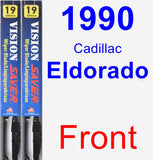 Front Wiper Blade Pack for 1990 Cadillac Eldorado - Vision Saver