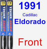 Front Wiper Blade Pack for 1991 Cadillac Eldorado - Vision Saver